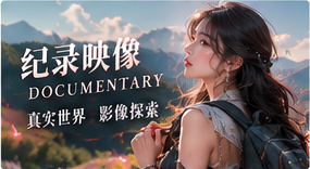 纪录映像主题插图